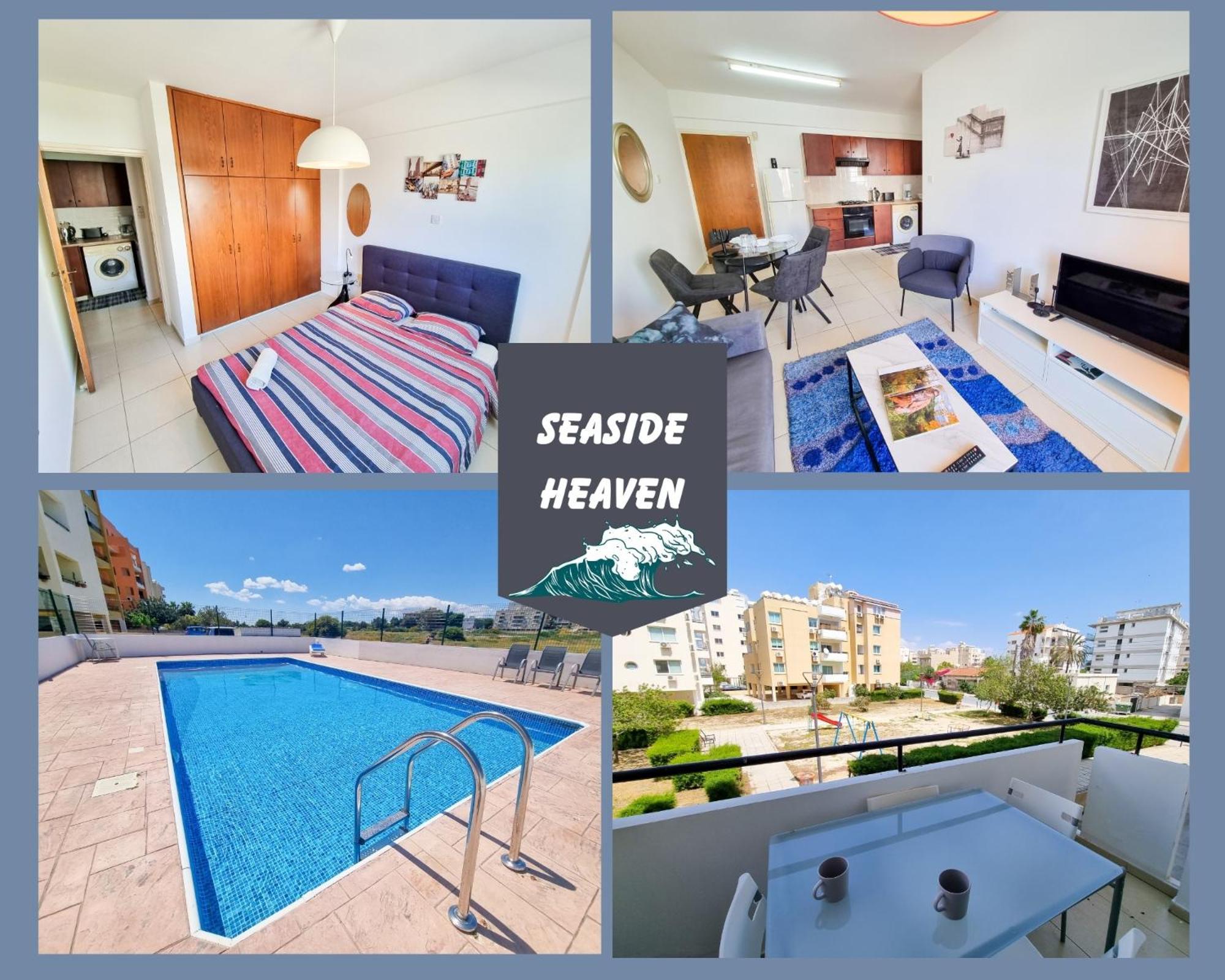 Seaside Heaven Apartment With Pool Larnaca Exterior foto